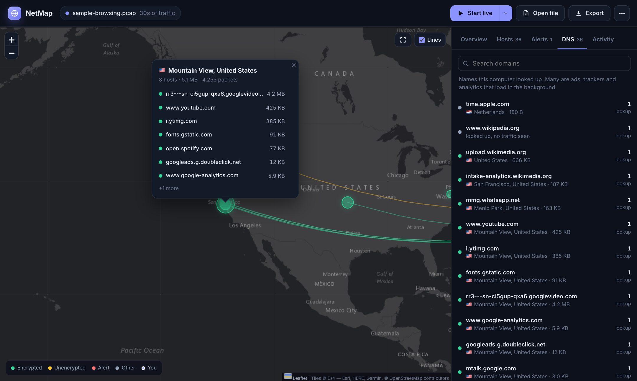 DNS lookups